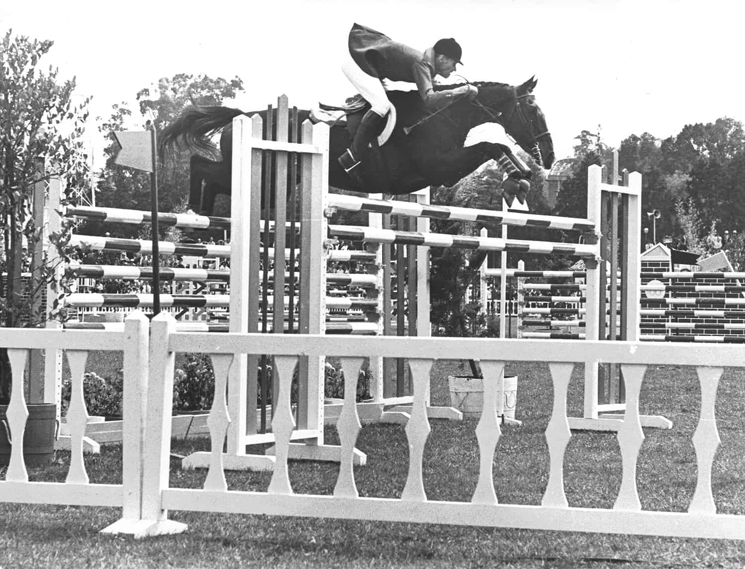 Historic Milestones 1968 -William C. Steinkraus wins the first Individual Gold medal in Jumping aboard Snowbound at the 1968 Olympic Games in Mexico City.