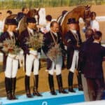 Dressage Team Bronze – Charlotte Bredahl, Robert Dover, Michael Poulin and Carol Lavell (photo by USET Archive)