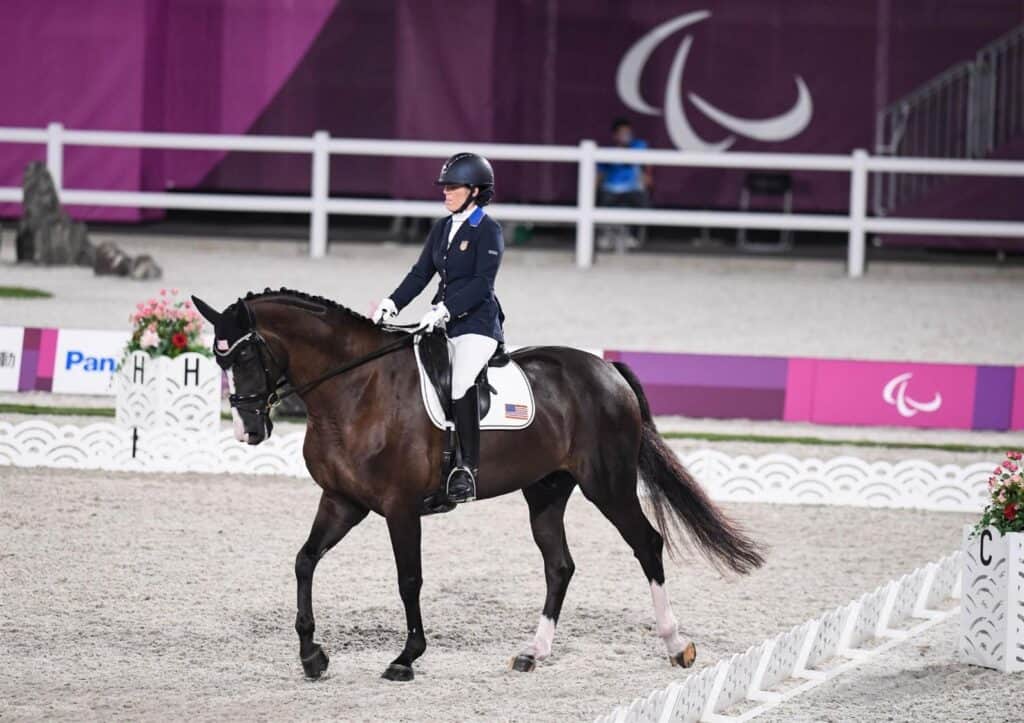 Roxanne Trunnell and Dolton at Paralympic Games Tokyo 2020