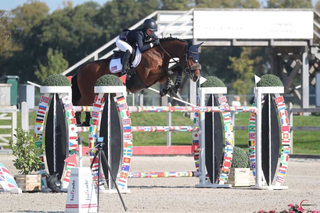 Mimi Gochman and Celina BH at FEI Jumping Nations Cup™ Youth Final
