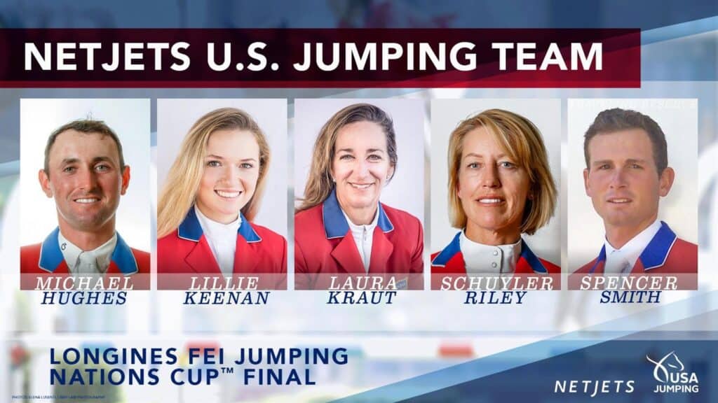 NetJets U.S. Jumping Team announced for the 2021 Longines FEI Jumping Nations Cup Final hosted in Barcelona