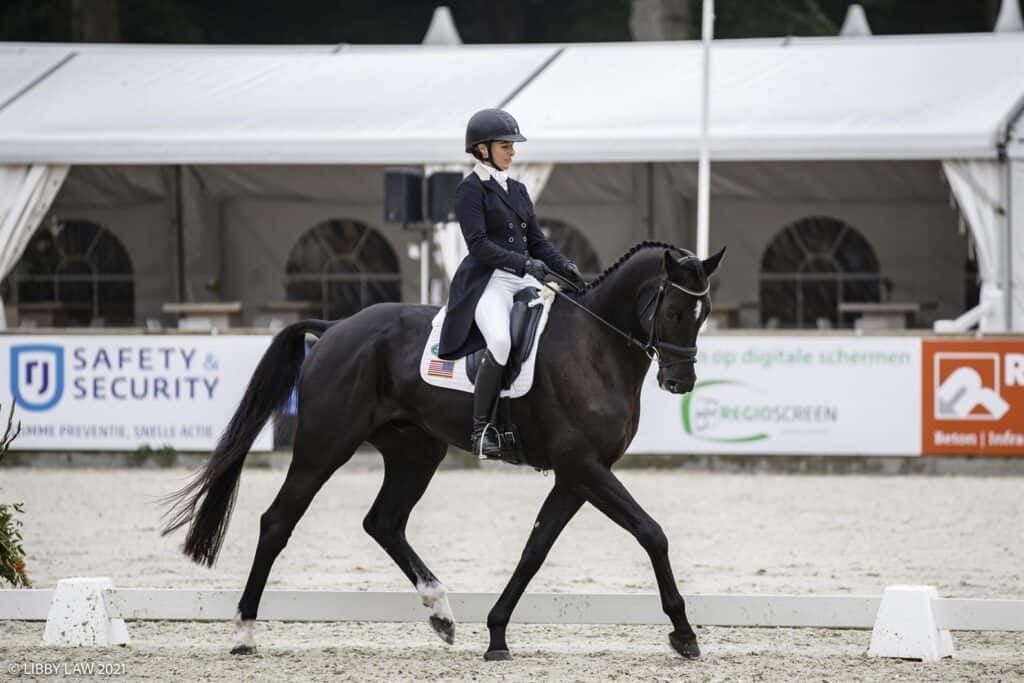 Sydney Elliott and QC Diamantaire at the Eventing Nations Cup™ The Netherlands CCIO4*-L 