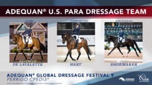 U.S. Para Dressage Team for Adequan® Global Dressage Festival Perrigo CPEDI3*