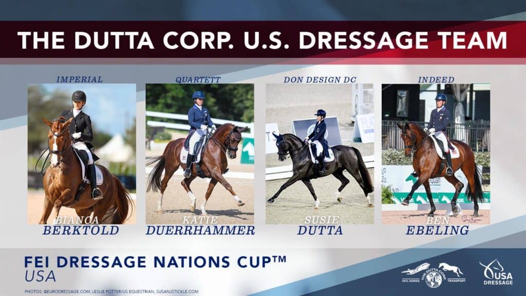 The Dutta Corp. U.S. Dressage Team for FEI Dressage Nations Cup™ USA