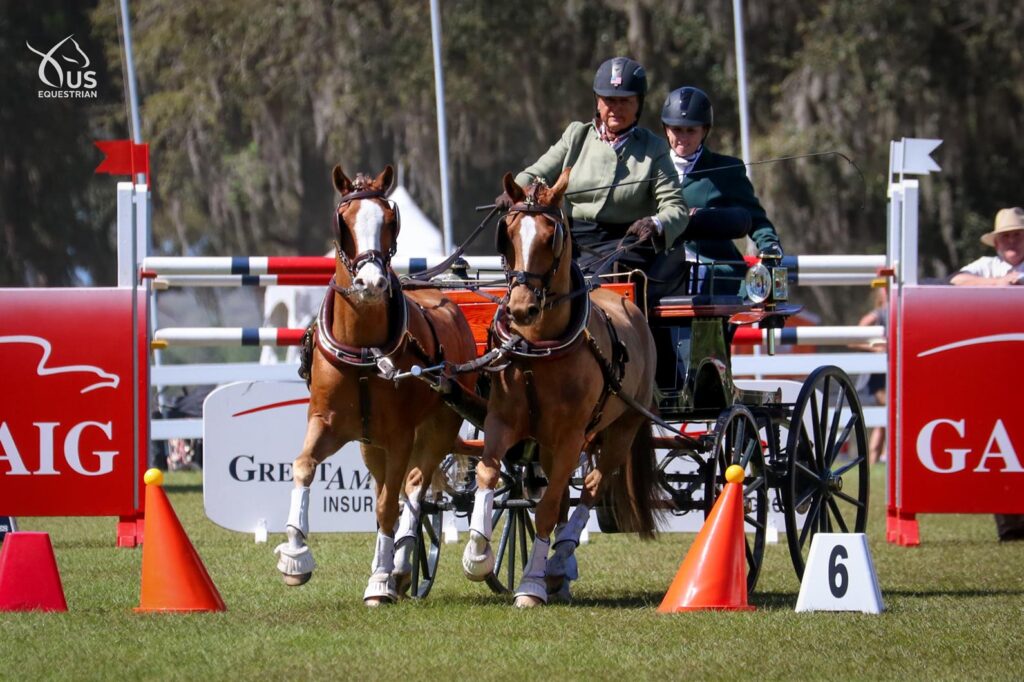 Katie Whaley with Clanfair Sunglow and Timmy at 2022 Live Oak International CAI