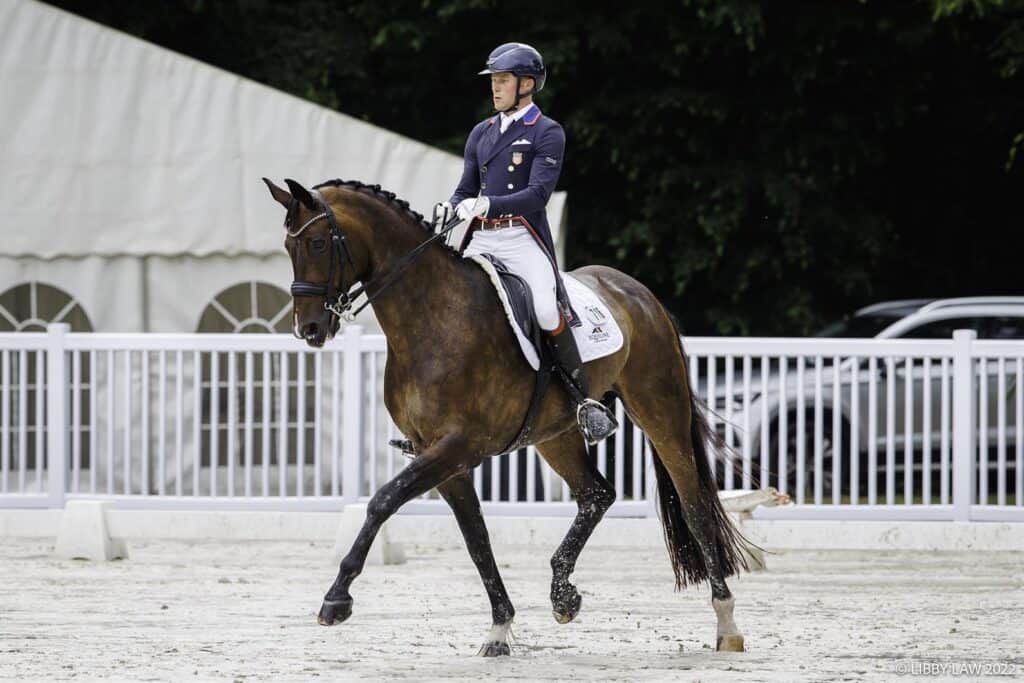 Ben Ebeling and Status Royal OLD at FEI Dressage Nations Cup™ France CDIO5*