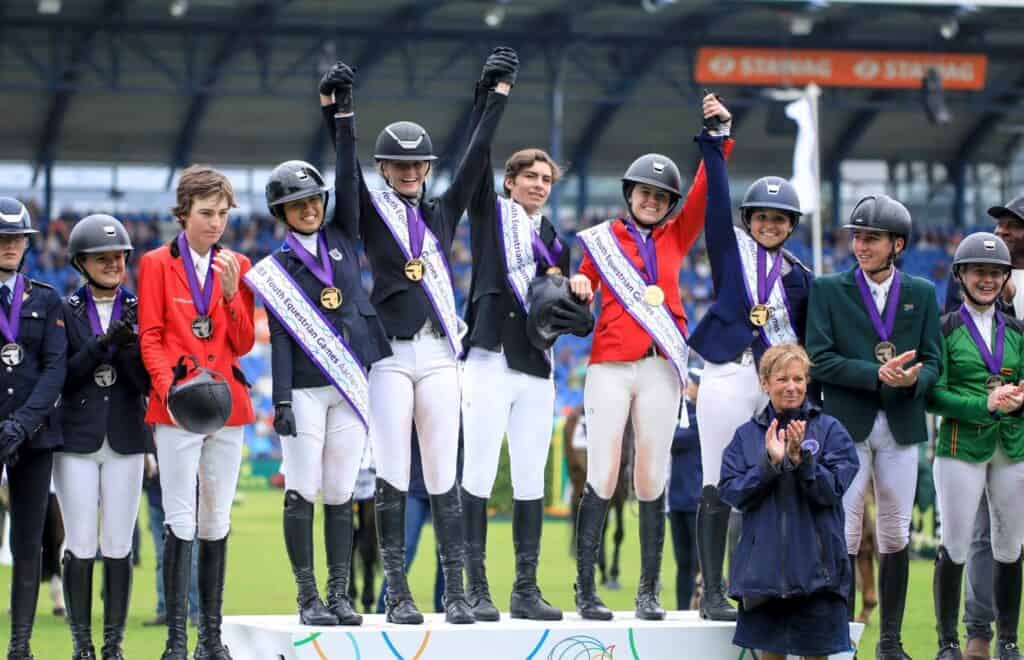 North American Team win Gold at the 2022 FEI Youth Equestrian Games
