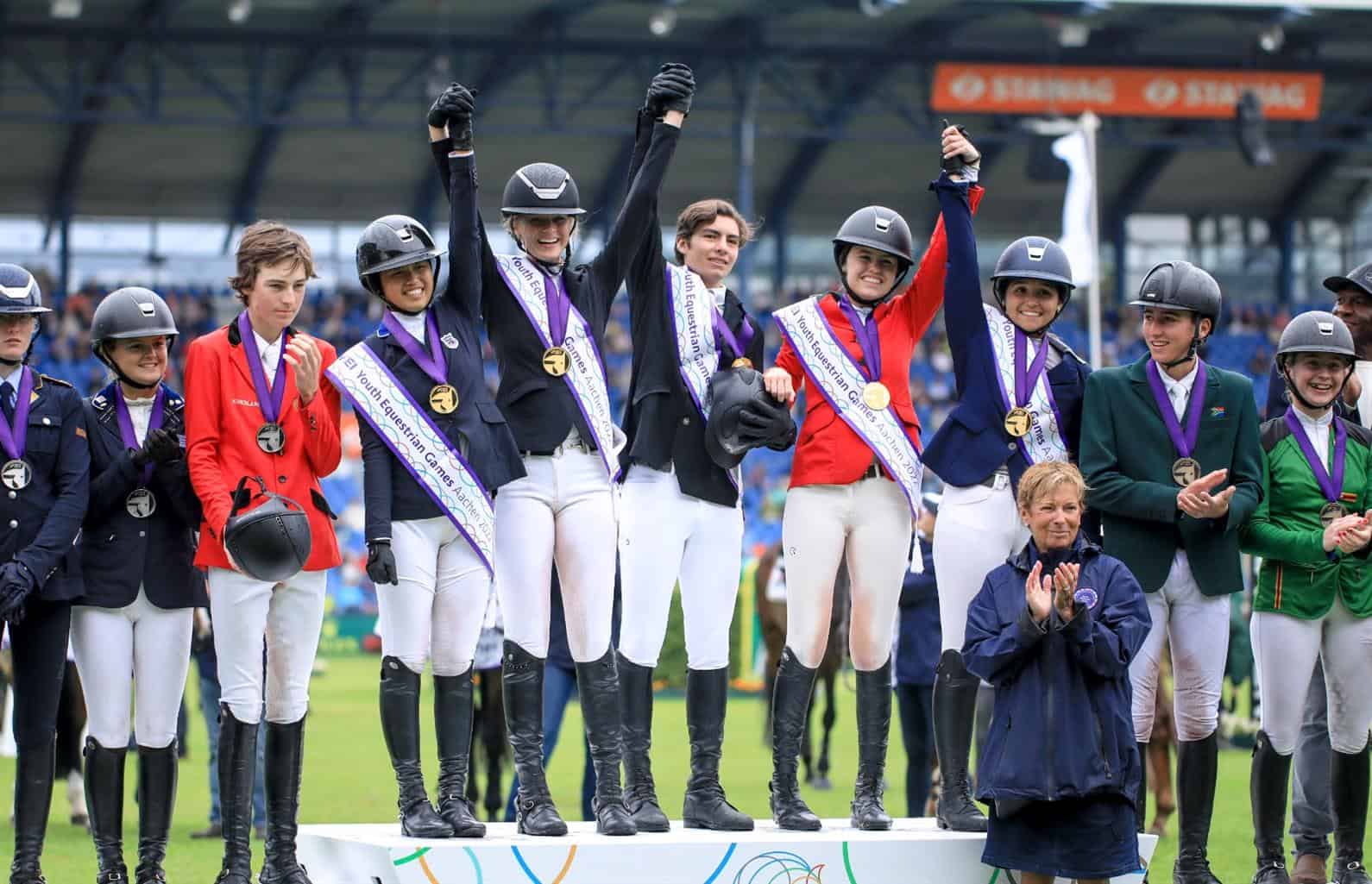 North American Team win Gold at the 2022 FEI Youth Equestrian Games