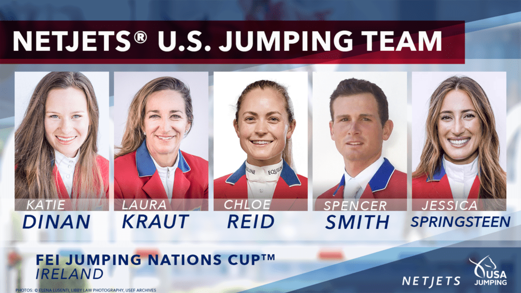 NetJets® U.S. Jumping Team Announced for 2022 FEI Jumping Nations Cup™ Ireland