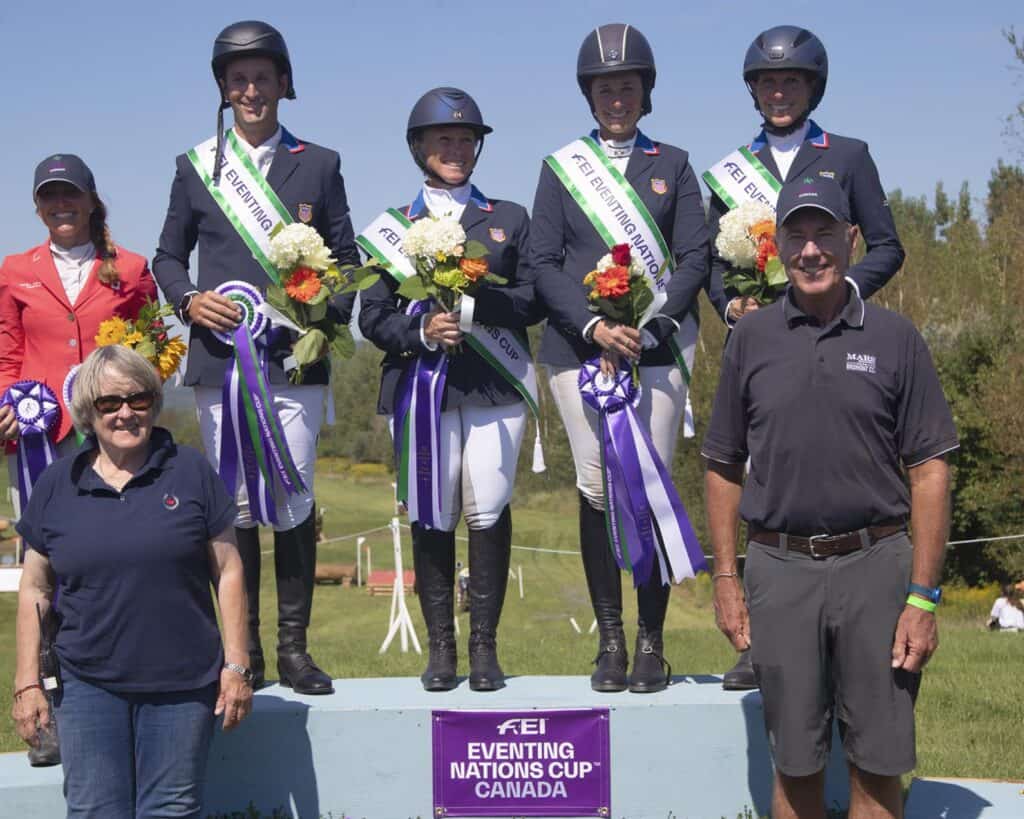 Land Rover U.S. Eventing Team at the 2022 FEI Eventing Nations Cup Bromont