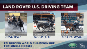 Land Rover U.S. Driving Team for FEI Driving World Championship for Single Horses