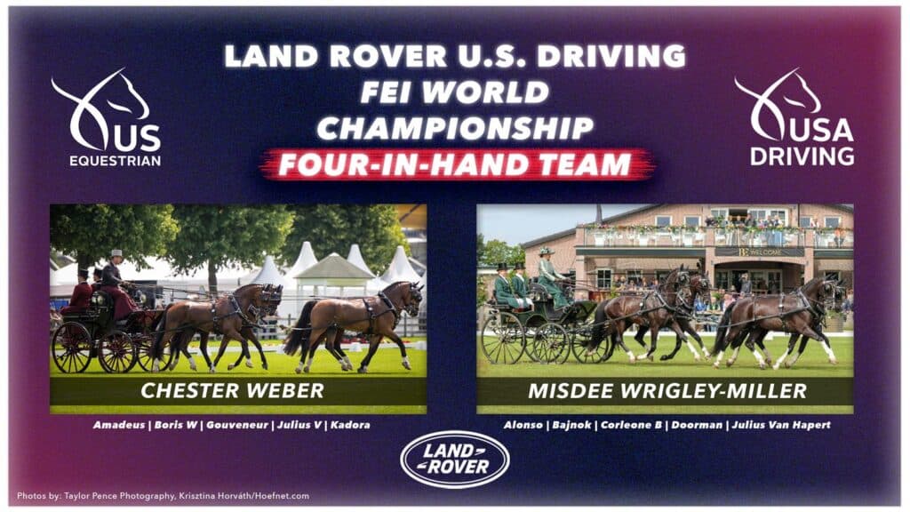 Land Rover U.S. Driving FEI World Championship Four-In-Hand Team