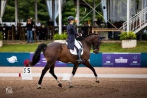 Erin Nichols and Handsome Rob AR at 2022 FEI North American Youth Championships