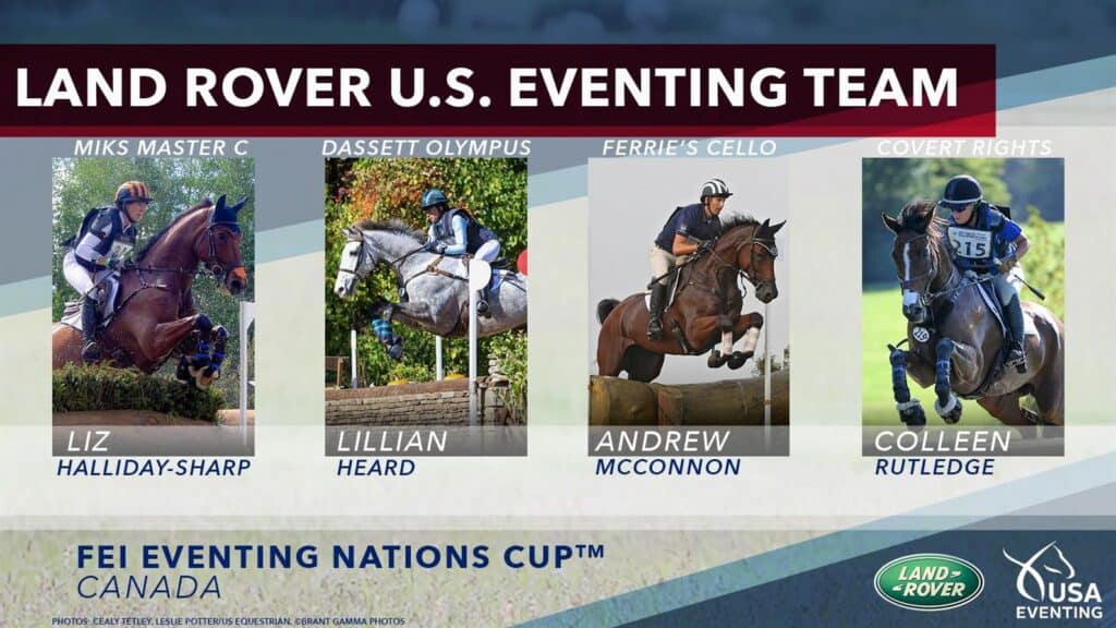 Land Rover U.S. Eventing Team Announced for the 2022 FEI Eventing Nations Cup Canada CCIO4*-S at Bromont Horse Park