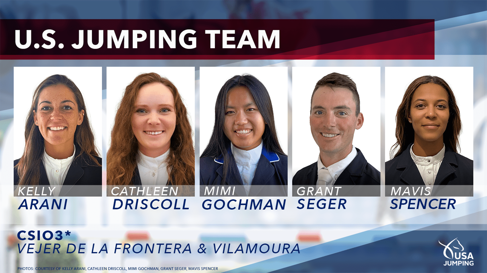 2022 U.S. Jumping Teams for FEI Jumping Nations Cup Vejer de la Frontera CSIO3* and FEI Jumping Nations Cup Vilamoura CSIO3*