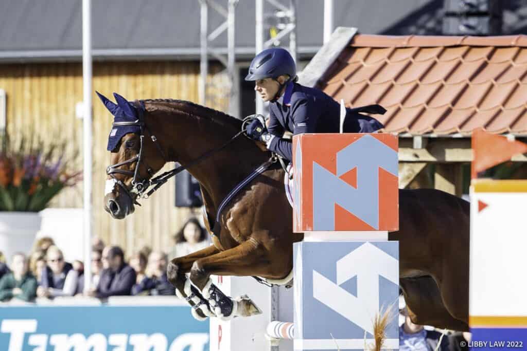 Liz Halliday-Sharp and Miks Master C riding on the Land Rover U.S. Eventing Team at the FEI Eventing Nations Cup Netherlands CCIO4*-L