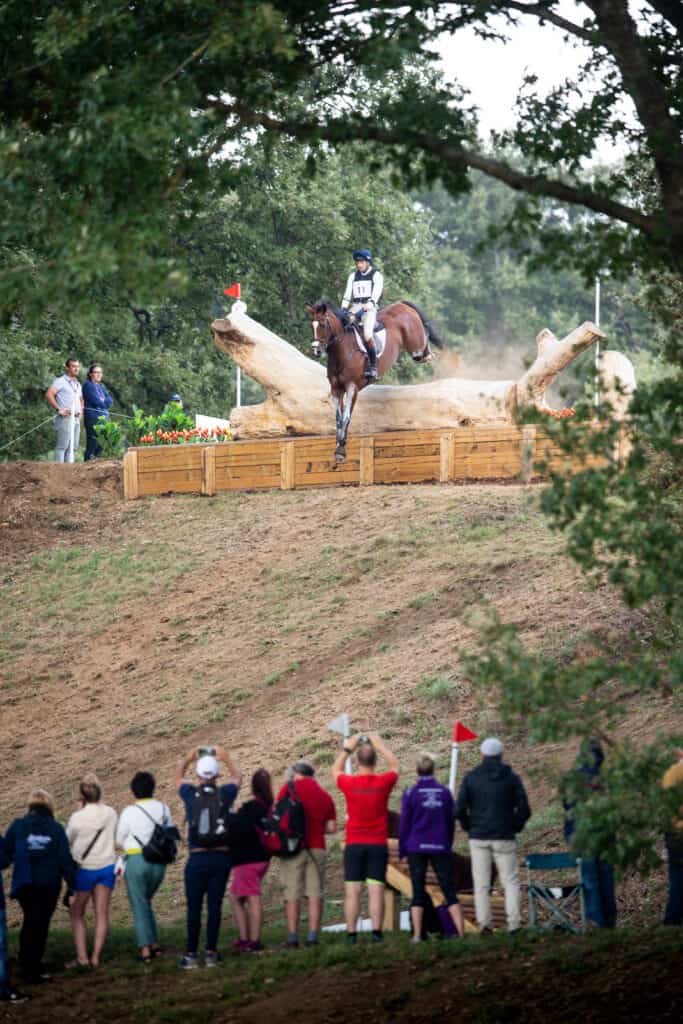 Whitney Stone recipient Will Coleman and Off The Record at the 2022 FEI Eventing World Championship at Pratoni del Vivaro in Rome, Italy