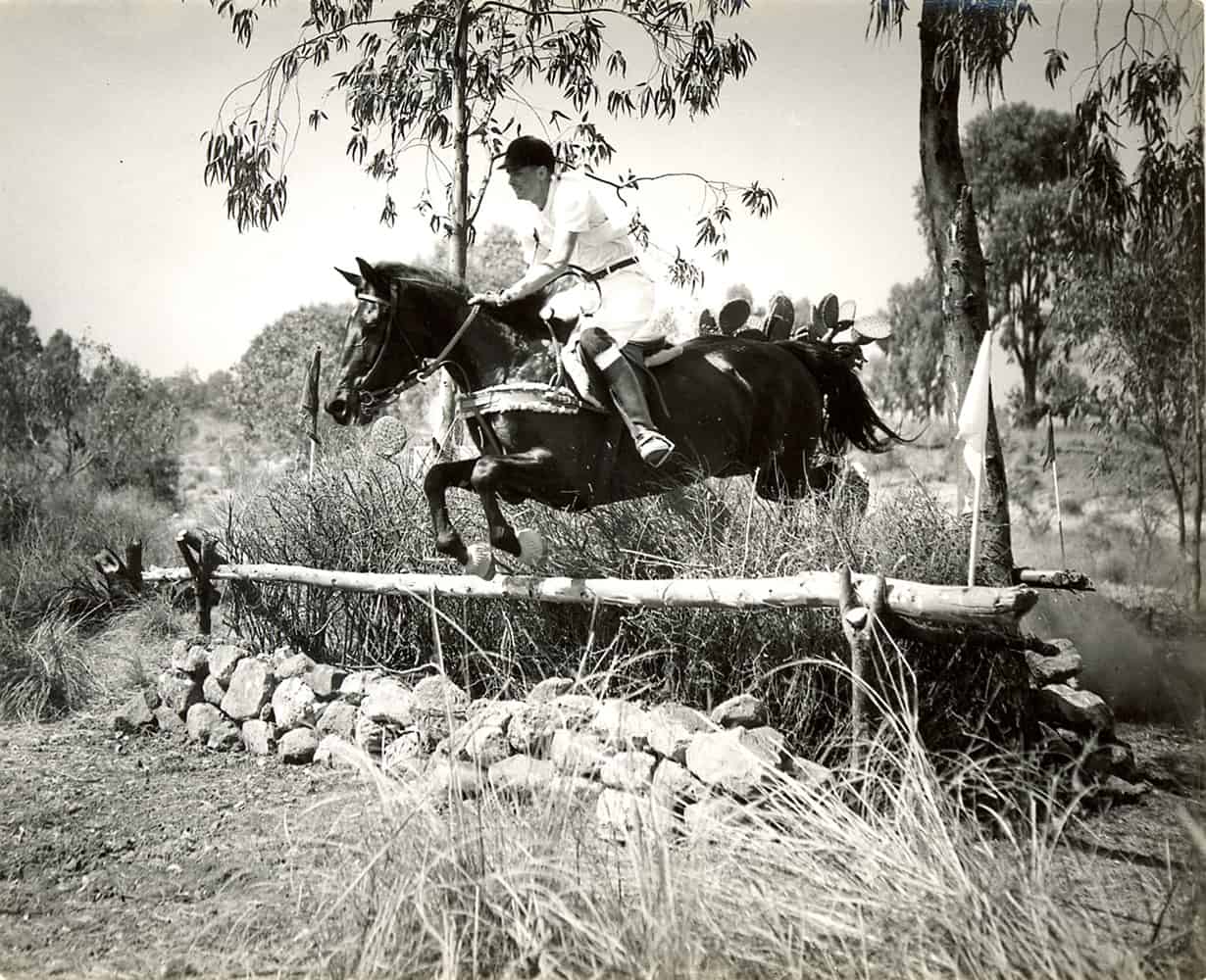 Walter Staley and Mud Dauber at 1955 Pan American Games in Mexico City