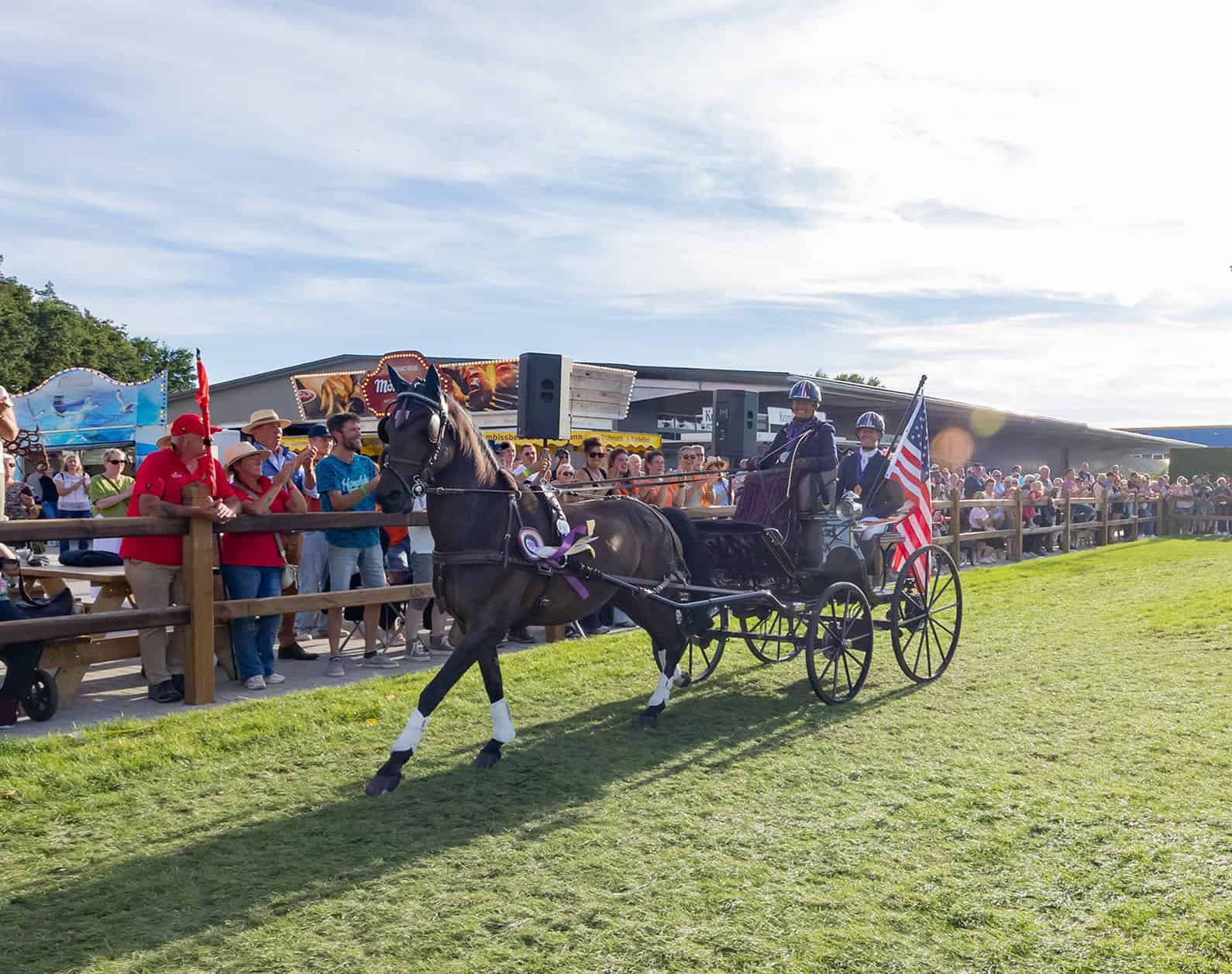 Tracy Bowman and Albrecht's Hoeve's Lars victory lap