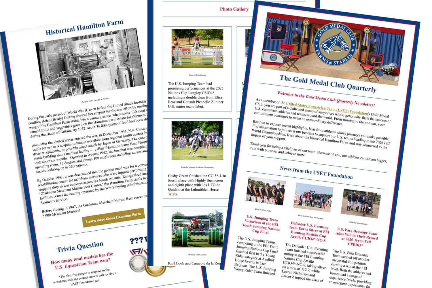 Gold Medal Club Insider Updates