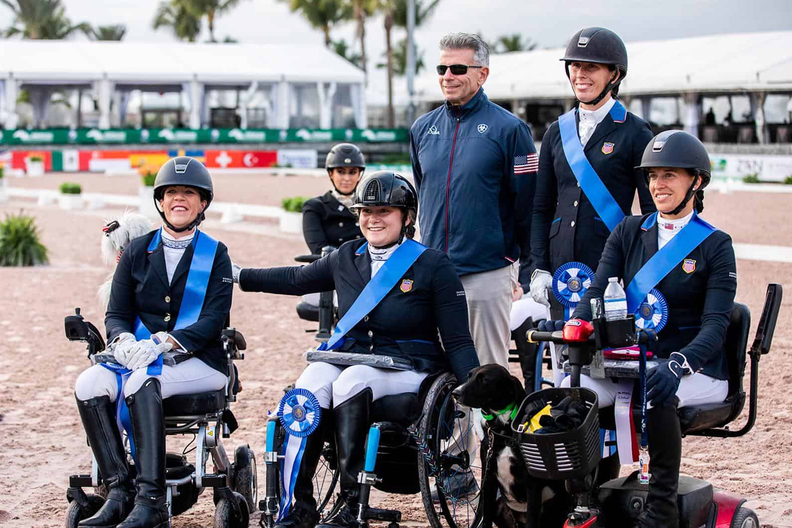 U.S. Para Dressage Team at the 2023 Wellington CPEDI3* at AGDF3.