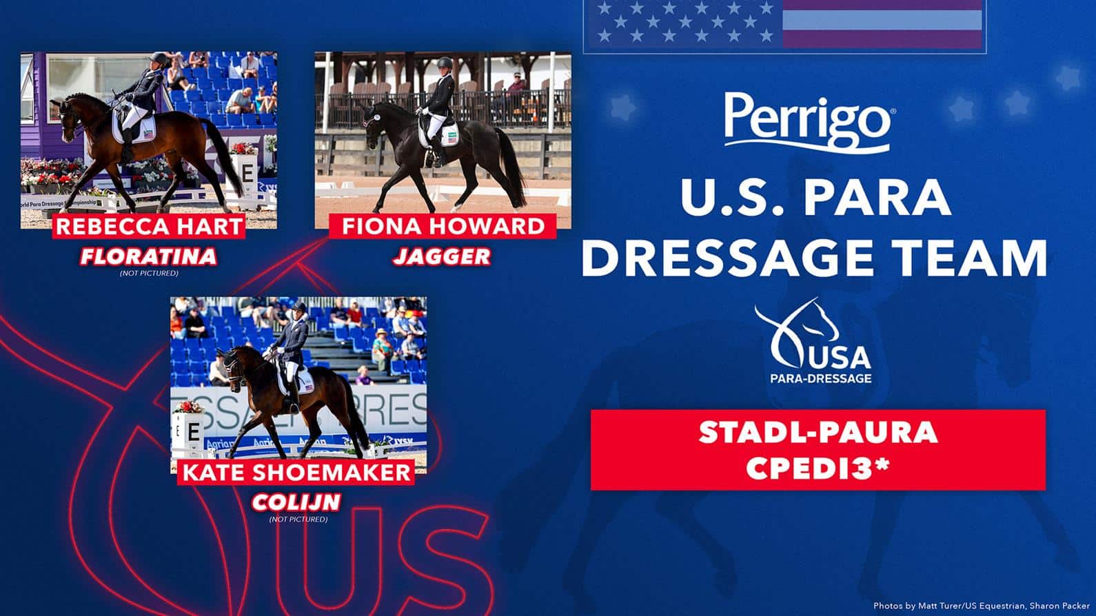US Para Dressage Team for CPEDI3* in Stadl-Paura, Austria