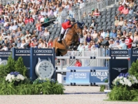 U.S. Jumping Team Gold Medalist Adrienne Sternlicht and Cristaline at the 2018 Tryon World Equestrian Games. Photo by Elaine Wessel/Phelps Media Group U.S. Jumping Team Gold Medalist Adrienne Sternlicht and Cristaline at the 2018 Tryon World Equestrian Games. Photo by Elaine Wessel/Phelps Media Group