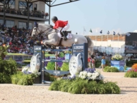 U.S. Jumping Team Gold Medalist Laura Kraut and Zeremonie at the 2018 Tryon World Equestrian Games. Photo by Elaine Wessel/Phelps Media Group U.S. Jumping Team Gold Medalist Laura Kraut and Zeremonie at the 2018 Tryon World Equestrian Games. Photo by Elaine Wessel/Phelps Media Group
