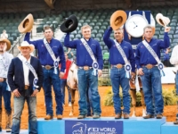 U.S. Reining Team Gold Medalists Jordan Larson, Cade McCutcheon, Dan Huss and Casey Deary at the 2018 Tryon World Equestrian Games. Photo by Erin Gilmore for Shannon Brinkman U.S. Reining Team Gold Medalists Jordan Larson, Cade McCutcheon, Dan Huss and Casey Deary at the 2018 Tryon World Equestrian Games. Photo by Erin Gilmore for Shannon Brinkman