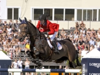 U.S. Jumping Team Gold and Individual Gold Medalist Christine McCrea and Romantovich Take One at the 2011 Guadalajara Pan American Games. Photo by Roland Thunholm U.S. Jumping Team Gold and Individual Gold Medalist Christine McCrea and Romantovich Take One at the 2011 Guadalajara Pan American Games. Photo by Roland Thunholm