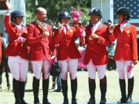 U.S. Eventing Team Gold Medalists Hannah Burnett, Buck Davidson, Shannon Lilley, Michael Pollard, and Lynn Symansky at the 2011 Guadalajara Pan American Games. Photo by Karen Robinson U.S. Eventing Team Gold Medalists Hannah Burnett, Buck Davidson, Shannon Lilley, Michael Pollard, and Lynn Symansky at the 2011 Guadalajara Pan American Games. Photo by Karen Robinson
