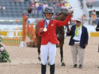 U.S. Jumping Individual Bronze Medalist Lauren Hough at the 2015 Toronto Pan American Games. Photo by Rebecca Walton/Phelps Media Group U.S. Jumping Individual Bronze Medalist Lauren Hough at the 2015 Toronto Pan American Games. Photo by Rebecca Walton/Phelps Media Group