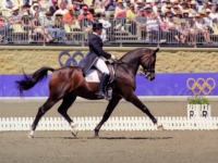 U.S. Team Bronze Medalist Susan Blinks and Flim Flam at the 2000 Sydney Olympics, AUS. Photo by Karl Leck U.S. Team Bronze Medalist Susan Blinks and Flim Flam at the 2000 Sydney Olympics, AUS. Photo by Karl Leck