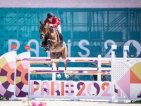 U.S. Jumping athlete Karl Cook with Caracole de la Roque in the Individual Jumping Qualifier round at the 2024 Paris Olympic Games. Photo by Shannon Brinkman U.S. Jumping athlete Karl Cook with Caracole de la Roque in the Individual Jumping Qualifier round at the 2024 Paris Olympic Games. Photo by Shannon Brinkman